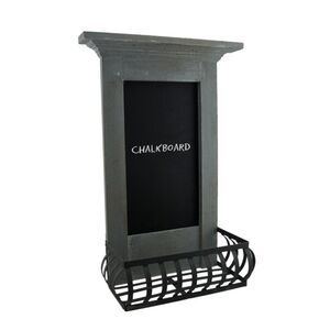 Light Blue 5.7x11x18.5 Wood Wall Chalkboard